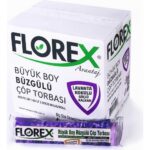 Florex Lavanta Aromalı Büzgülü Çöp Torbası – Büyük Boy (65×70) 5 Paket - Görsel 2