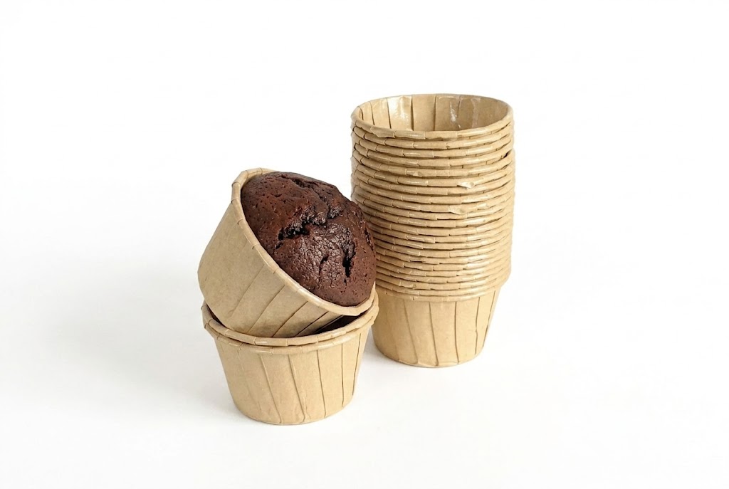 d337c262-c75f-400b-8487-9f28589fd9be 50’li Muffin Kek Kağıdı Kapsülü – Kraft & Kahverengi Cupcake Kalıbı - Görsel 1