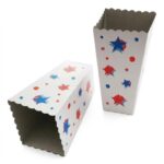 Popcorn Mısır Kutusu Büyük Boy Karton Bardak 250 Adet (5 Paket)