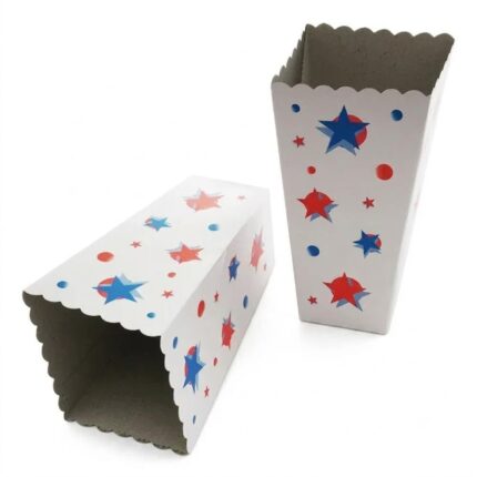 Popcorn Mısır Kutusu Büyük Boy Karton Bardak 250 Adet (5 Paket)