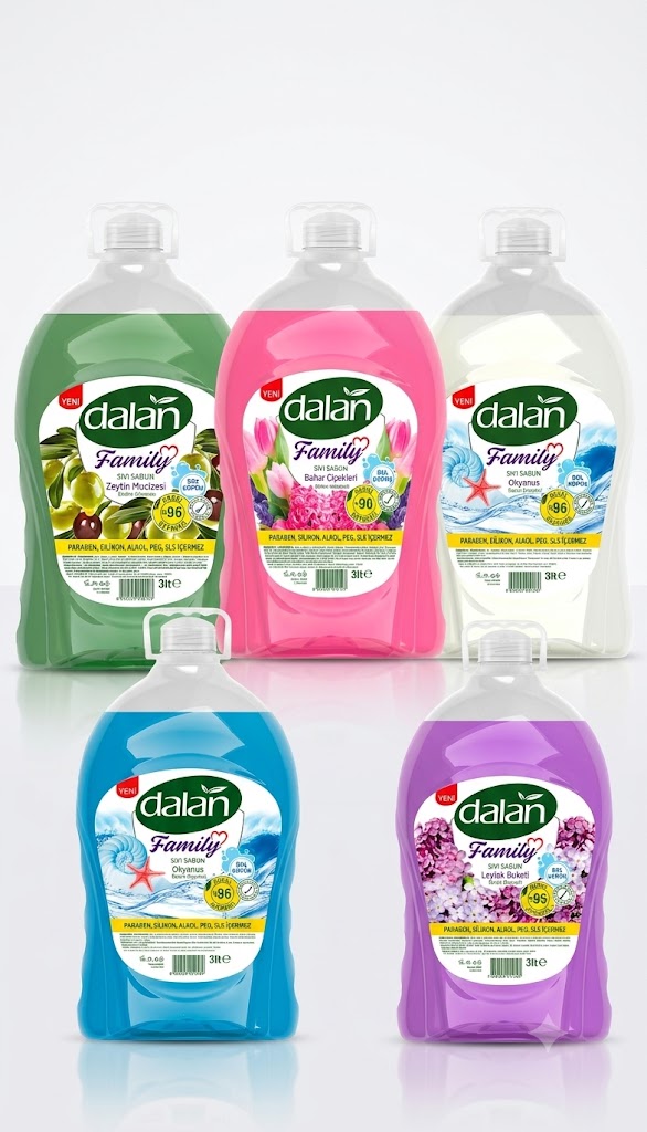 b4a29a94-4e16-4a37-9320-3650f84edfda Dalan Family Sıvı Sabun 3 lt - Karışık (Asorti) Çeşitler (1 Adet) - Görsel 1